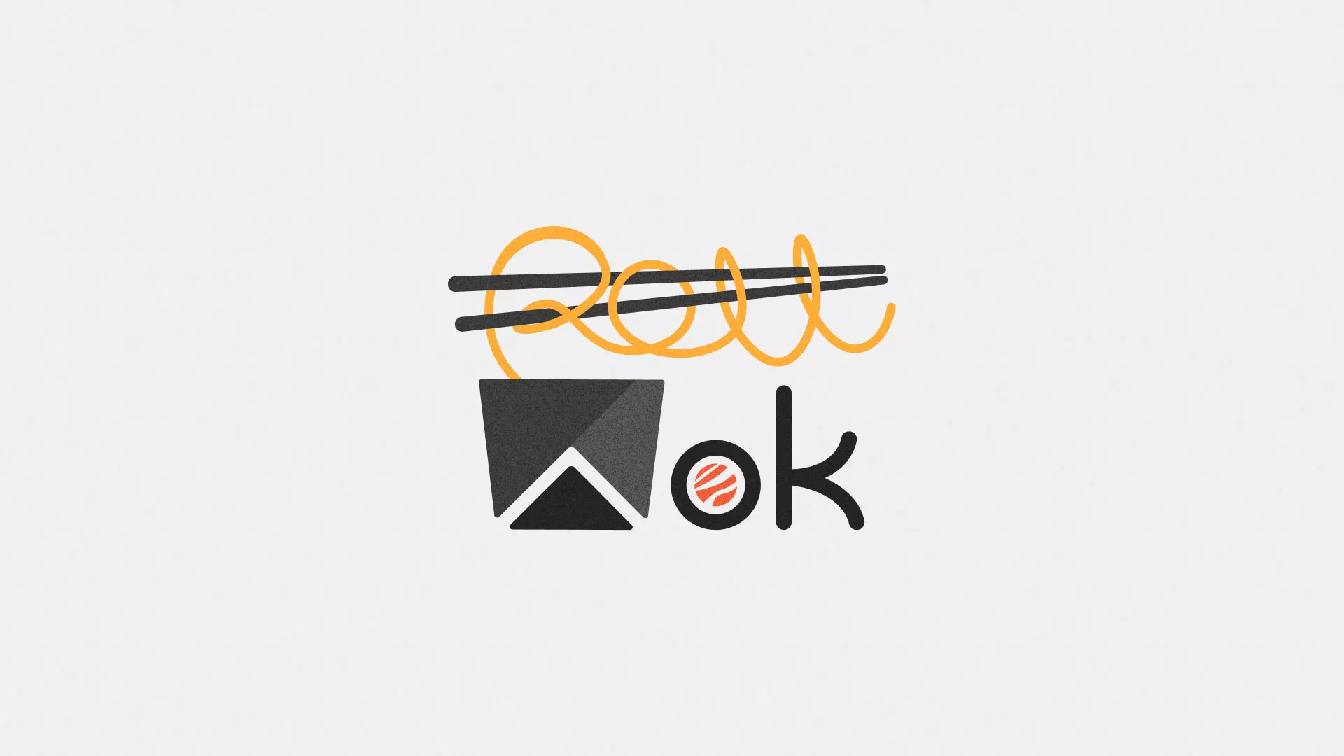 Разработка логотипа суши-бара «Roll Wok Club» в Новоуральске